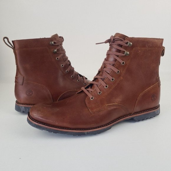 Timberland Men Kendrick Leather Side Zip Casual Boot Brown - Picture 12 of 16